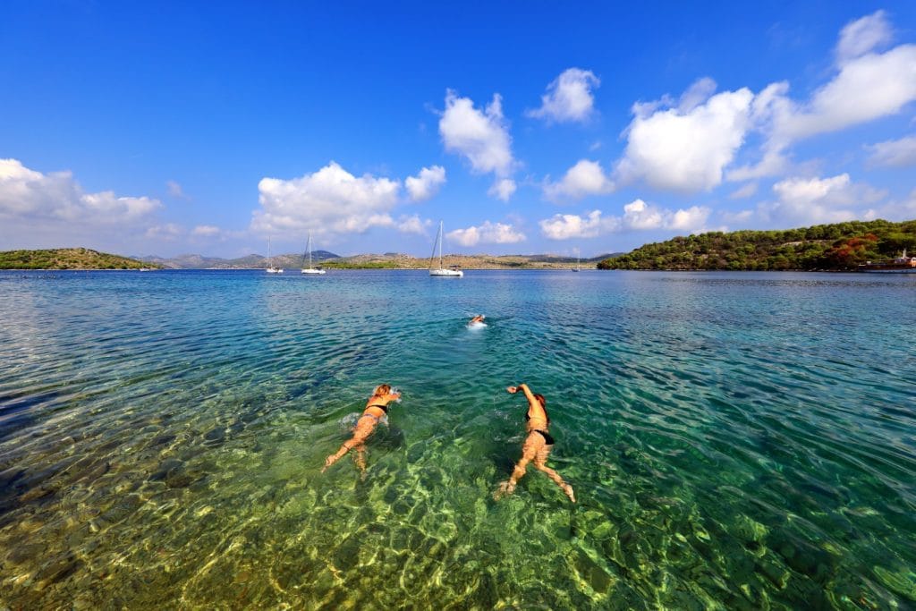 Swimming in the Adriatic sea