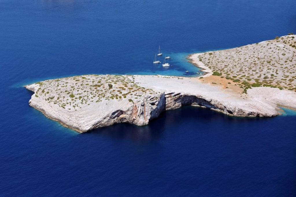 Mana island in Kornati national park